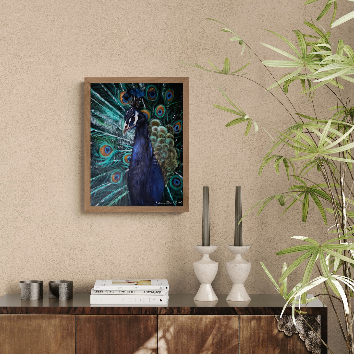 Peacock Majesty - Canvas Print