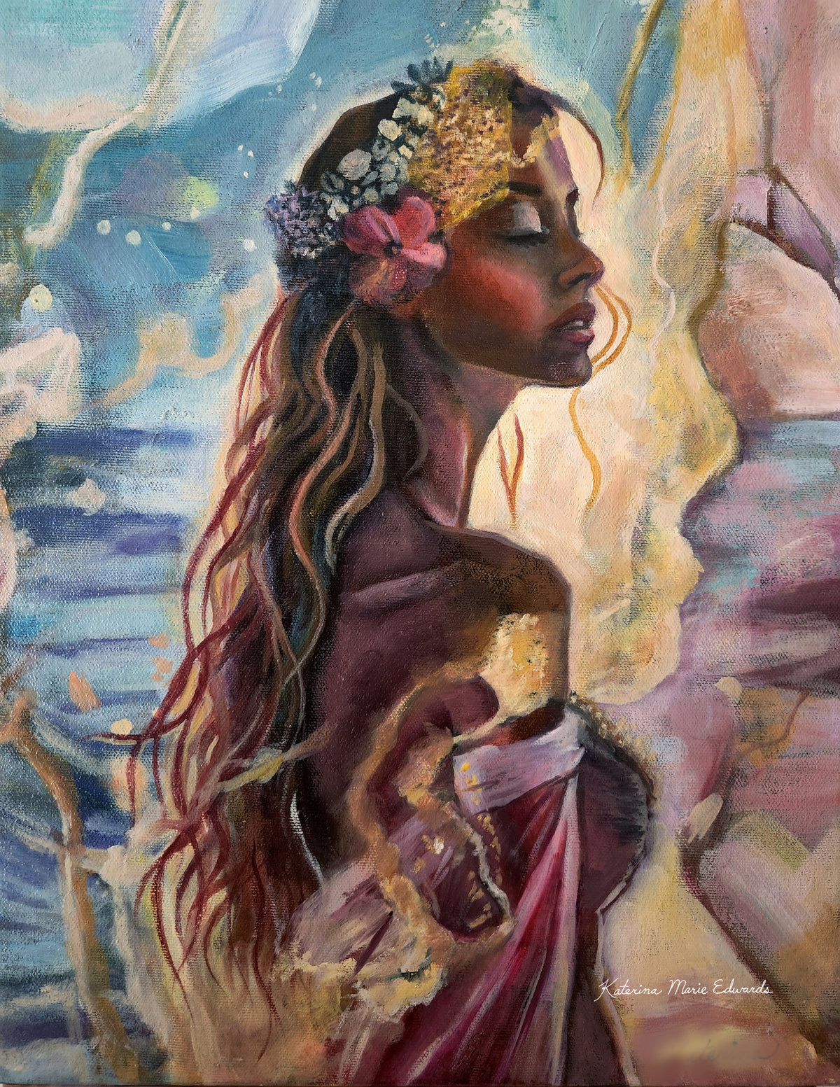 "Devotion" Original Oil Painting on Stretched Canvas