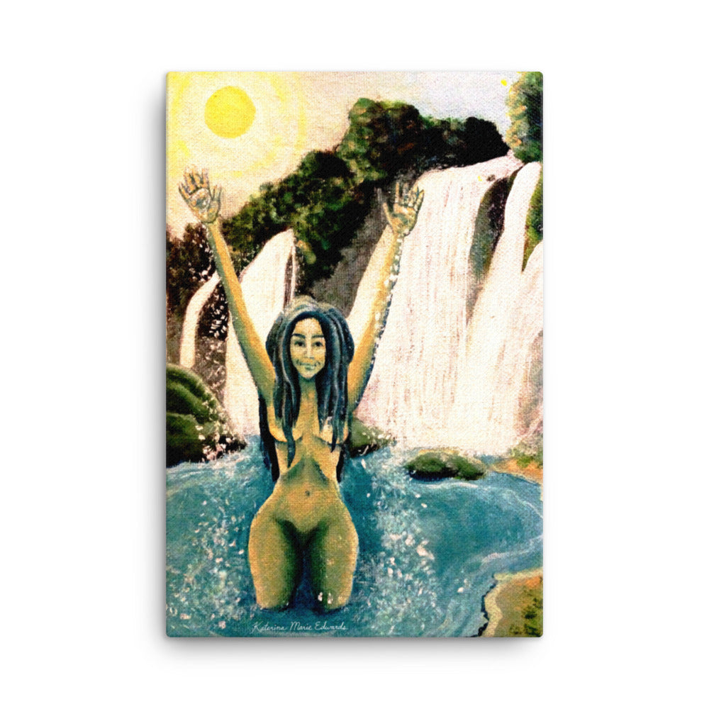 Waterfall Nymph - Canvas Print