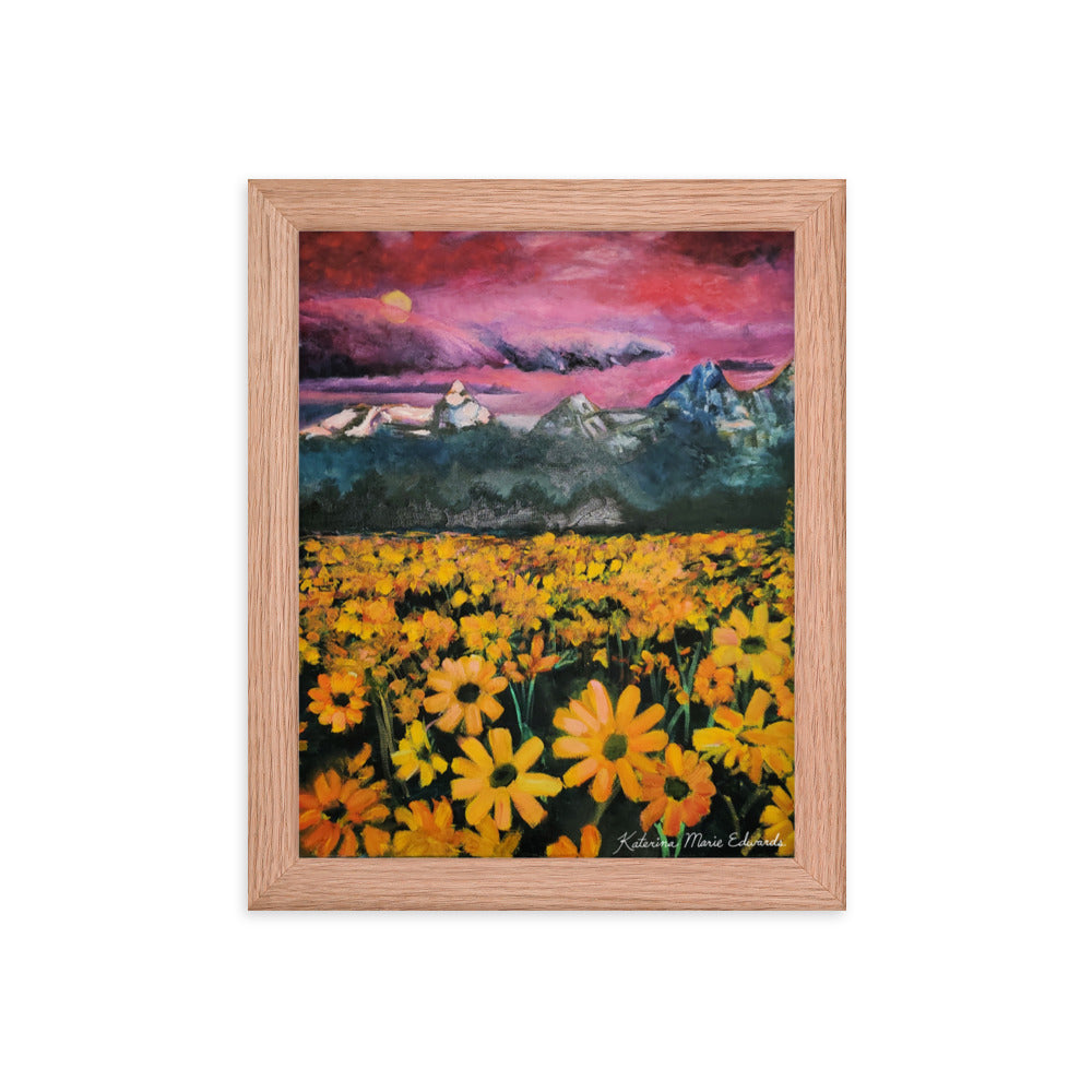 Sunshine Fields - Framed Print